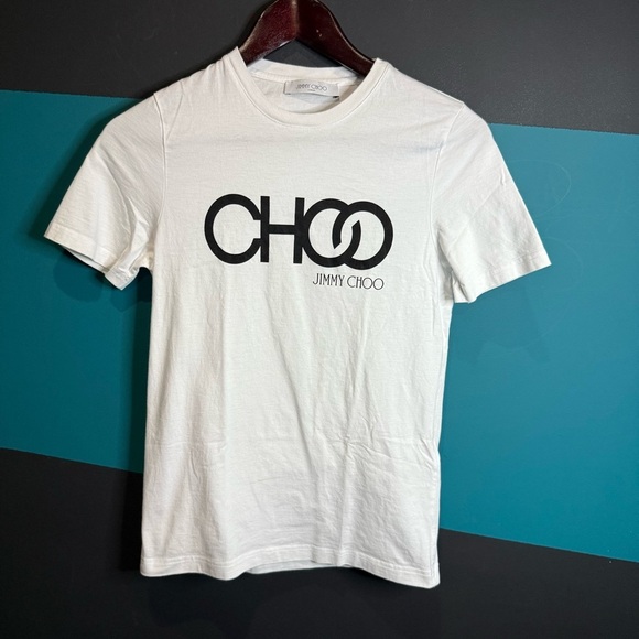 Jimmy Choo White Short Sleeve Tee - Picture 2 of 11